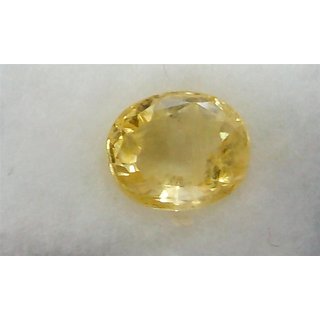                       Yellow sapphire stone unheated  untreated pukhraj gemstone 8.25 ratti for unisex by Ceylonmine                                              