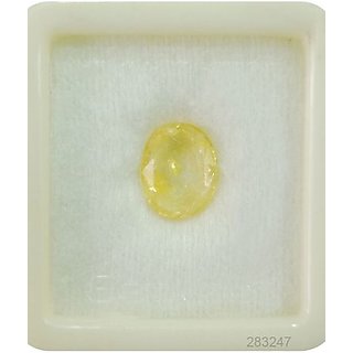 natural yellow sapphire stone 5.25 ratti original & lab certified gemstone pushkar for unisex by Ceylonmine natural yellow sapphire stone 5.25 ratti original & lab certified gemstone pushkar for unisex by Ceylonmine