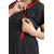 Be You Red-Black Cotton Women Maternity Nighty For Feeding (Pack Of 2) - Free Size
