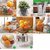 SUCASA Multipurpose Stainless Steel Folding Fruit and Vegetable Basket for Kitchen/Dining(8 Shapes in1)