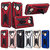 Shining Stars Heavy Duty Hybrid Back Cover with Kick Stand For Oppo A5 (Red)