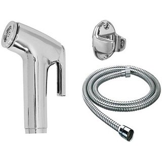 SKS - Toilet Conti Faucet Set with 1.5 Meter Flexible Chain Health Faucet Health  Faucet (Single Handle Installation Type)