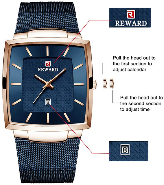 New Luxury Business Fashion Reward VIP Model Design Stainless Quartz W –  Top G Watches