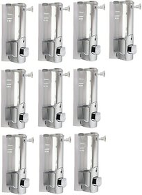 SKS - Clean Home Dispenser with Key Set of 10 pcs 500 ml Gel, Lotion, Soap, Conditioner, Shampoo Dispenser (Steel)