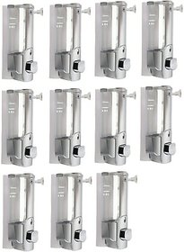 SKS - Clean Home Dispenser with Key Set of 11 pcs 400 ml Gel, Lotion, Soap, Conditioner, Shampoo Dispenser (Steel)