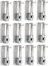 SKS - Clean Home Dispenser with Key Set of 12 pcs 400 ml Gel, Lotion, Soap, Conditioner, Shampoo Dispenser (Steel)