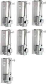 SKS - Clean Home Dispenser with Key Set of 7 pcs 500 ml Gel, Lotion, Soap, Conditioner, Shampoo Dispenser (Steel)