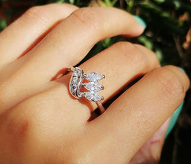 American Diamond Ring For Women