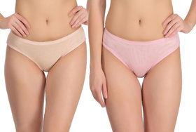 Empisto Branded Pink,Peach Color Cotton Fabric Panty