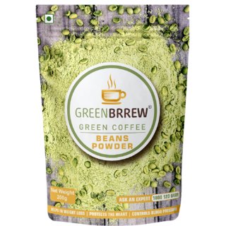 Greenbrrew Organic Green Coffee Beans Powder For Weight Loss - 200Gm