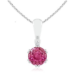 Ceylonmine Sapphire Locket/ Pendant Original Stone Pink Sapphire 5.25Ct Lab Certified Gemstone Pendant For Women & Girls Ceylonmine Sapphire Locket/ Pendant Original Stone Pink Sapphire 5.25Ct Lab Certified Gemstone Pendant For Women & Girls