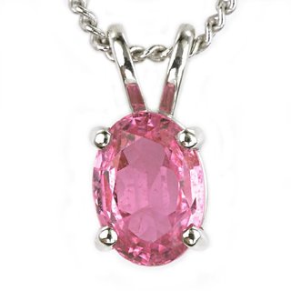                       Ceylonmine Sapphire Pendant Natural Pink Sapphire 5.25Ct Lab Certified Stone For Girl                                              