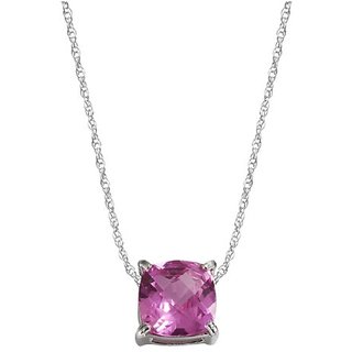                       Ceylonmine Natural Pink Sapphire Pendant Original & Unheated Gemstone Sapphire 5.25 Ct Gold Plated Pendant For Women & Girls                                              