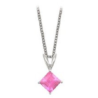                       Ceylonmine Natural Pink Sapphire Pendant Original  Unheated Gemstone Sapphire 5.25 Ct Gold Plated Pendant For Women  Girls                                              