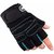 Liboni D-157 Gym Gloves/Cycling Gloves/Riding Gloves/Stretchable Size For Both Men And Women, Blue Colour