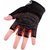 Liboni D-157 Gym Gloves/Cycling Gloves/Riding Gloves/Stretchable Size For Both Men And Women, Red Colour