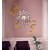 Eja Art Sun Silver With Square 2 Set Golden Mirror 1 Acrylic Wall Sticker
