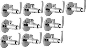 SKS - Angle Valve with Flange (L200100810A) Pack of 10 pcs Angle Cock Faucet (Wall Mount Installation Type)