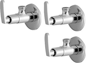 SKS - Angle Valve with Flange (L20010083A) Pack of 3 pcs Angle Cock Faucet (Wall Mount Installation Type)