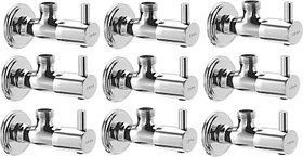 CERA - Angle Cock with Wall Flange Set of 9 pcs Angle Cock Faucet (Wall Mount Installation Type)