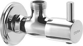 CERA - Angle Valve with Wall Flange (Quarter Turn) Angle Cock Faucet (Wall Mount Installation Type)