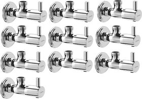 CERA - Angle Valve with Wall Flange Set of 10 pcs (Quarter Turn) Angle Cock Faucet (Wall Mount Installation Type)