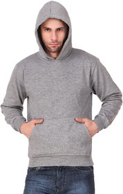 Ketex Men's Grey  Sweatshirt With Hood
