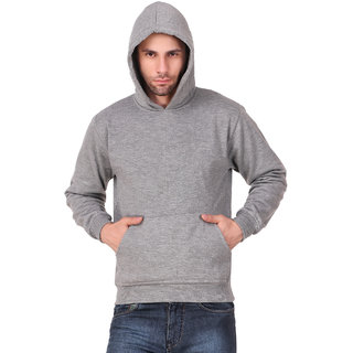 Ketex Men's Grey  Sweatshirt With Hood
