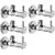 CERA - Angle Cock with Wall Flange Set of 5 pcs Angle Cock Faucet (Wall Mount Installation Type)