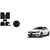 Autoladders Premium Quality Black Noodle Foot/Floor Mat set of 5 For Volkswagen Passat