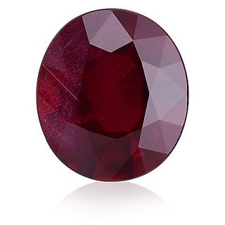                       Ruby stone 7.5 ratti gemstone Lab Certified  effective ruby gemstone for unisex BY CEYLONMINE                                              