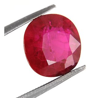                       CEYLONMINE- Original Red Ruby 6.25 Carat(6.94 Ratti) Gemstone Astrological IGI Ruby Gemstone For Unsiex                                              