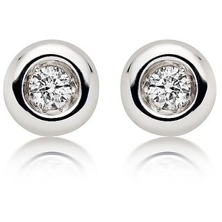                       Ceylonmine Lab Certified Gemstone American Diamond Stud Silver Stylish Earrings For Women & Girls Original & Natural American Diamond Earrings                                              
