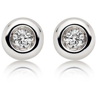                       Ceylonmine Lab Certified Gemstone American Diamond Stud Silver Stylish Earrings For Women & Girls Original & Natural American Diamond Earrings                                              