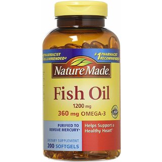 Nature Made Fish Oil 1200 Mg 360Mg - 200 Liquid Softgels