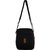 Nfi Unisex Polyester Multipurpose Cross Body Sling Bag (Y6 Black)