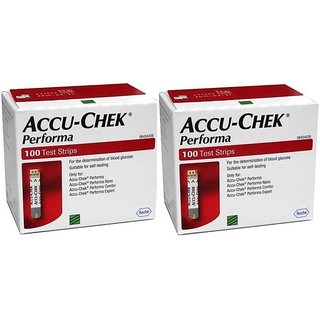                       Accu-Chek Performa 200(100X2) Test Strips (Expiry Feb 2020)                                              