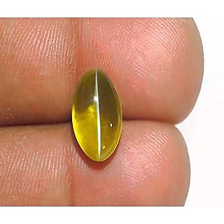                       Natural Cats Eye Stone 5.25 Ratti Original & Lab Certified Gemstone Lehsunia For Unisex By Ceylonmine                                              