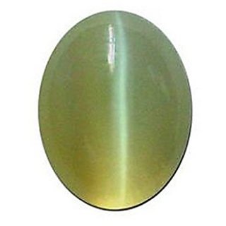                       Ceylonmine 7.25 Ratti Cats Eye Stone Original & Precious Stone Lehsunia For Astrological Purpose                                              