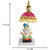 Chatri Ganesha For Car Dashboard, Homeofficeidol Fengshui Showpiece Gift Decorative Showpiece H-14 ,W-5.3 Cm Green