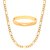 Goldnera Gold Plated Sachin Chain With Gold-Plated Sikhi Kada In 18K Polish Daily Wear For Boys/Mens