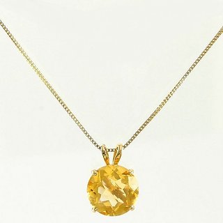                       Ceylonmine Citrine Pendant Natural & Unheated Gemstone 5.25 Carat For Unisex                                              