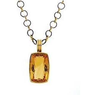                       Ceylonmine 5.50 Carat Citrine Pendant Natural & Unheated Stone Citrine Locket For Unisex                                              