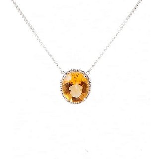                       Ceylonmine 6.00 Rsatti Citrine Pendant Original  Unheated Gemstone Pendant For Women  Men                                              