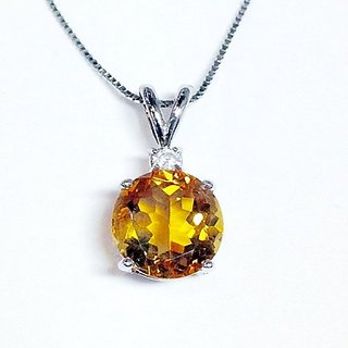                       Ceylonmine Citrine Pendant Natural & Unheated Gemstone 5.25 Carat For Unisex                                              