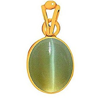 Ceylonmine 5.25 Ratti Cat's Eye Stone Pedant Original Certiifed Lehsunia Pendant For Unisex Ceylonmine 5.25 Ratti Cat's Eye Stone Pedant Original Certiifed Lehsunia Pendant For Unisex