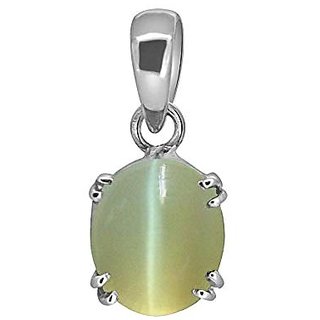 Ceylonmine 5.00 Ratti Green Cat's Pendant Natural & 100% Original Gemstone Lehsunia Pendant/Locket For Unisex Ceylonmine 5.00 Ratti Green Cat's Pendant Natural & 100% Original Gemstone Lehsunia Pendant/Locket For Unisex