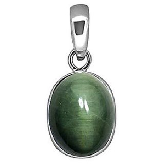 Ceylonmine Natural Cat's Eye Stone 5.25 Ratti Lehsunia Stone Pendant For Unisex Ceylonmine Natural Cat's Eye Stone 5.25 Ratti Lehsunia Stone Pendant For Unisex