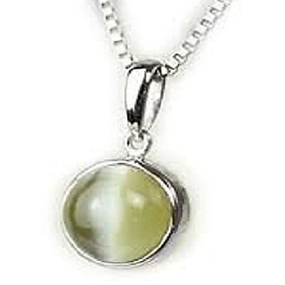 Ceylonmine Lehsunia Pendant Natural Cat's Eye Stone Pendant /Locket For Men Women 5.25 Ratti Ceylonmine Lehsunia Pendant Natural Cat's Eye Stone Pendant /Locket For Men Women 5.25 Ratti