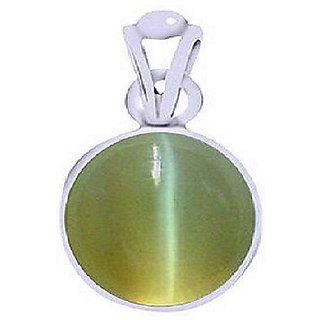 Ceylonmine Natural Cat's Eye Stone 5.25 Ratti Lehsunia Stone Pendant For Unisex Ceylonmine Natural Cat's Eye Stone 5.25 Ratti Lehsunia Stone Pendant For Unisex